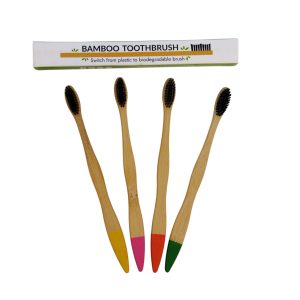 Bamboo Toothbrush (Pack of 4)