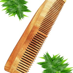 Neem Wood Double Tooth Comb (Model 1) வேம்பு மர சீப்பு