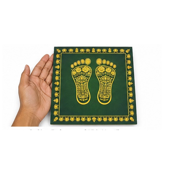 LAXMI Foot Manai I CHOWKI Small 6" X 6" - Image 3