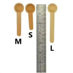 Wooden Round Spoon  "L" size 10cm L