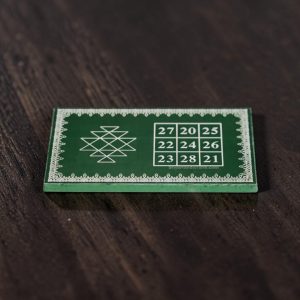 Wooden Kubera Kolam And Yantra Manai